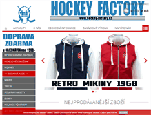 Tablet Screenshot of hockey-factory.cz